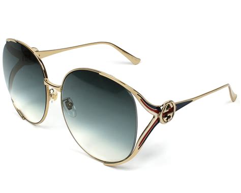 gucci blue tint sunglasses|Gucci sunglasses blue gold.